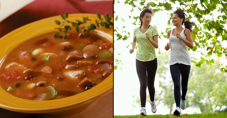 healthy woman jogging
